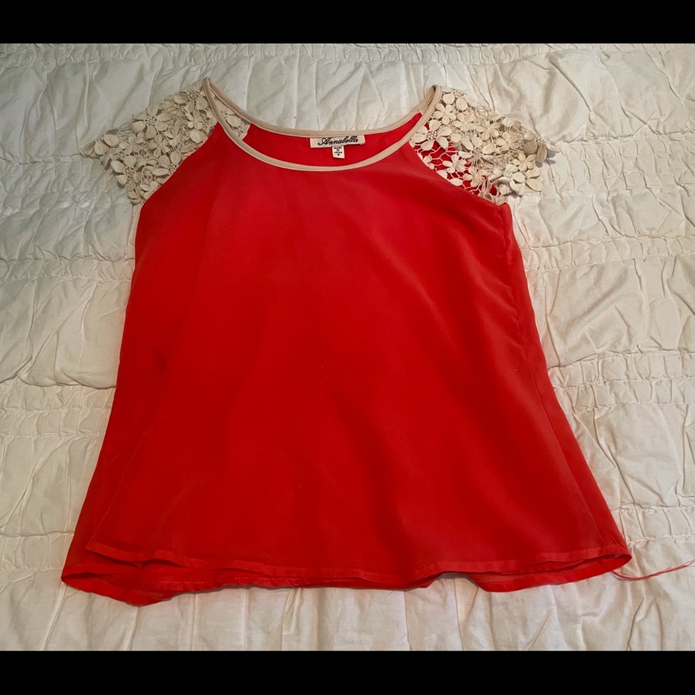 Annabella Short Sleeve Top